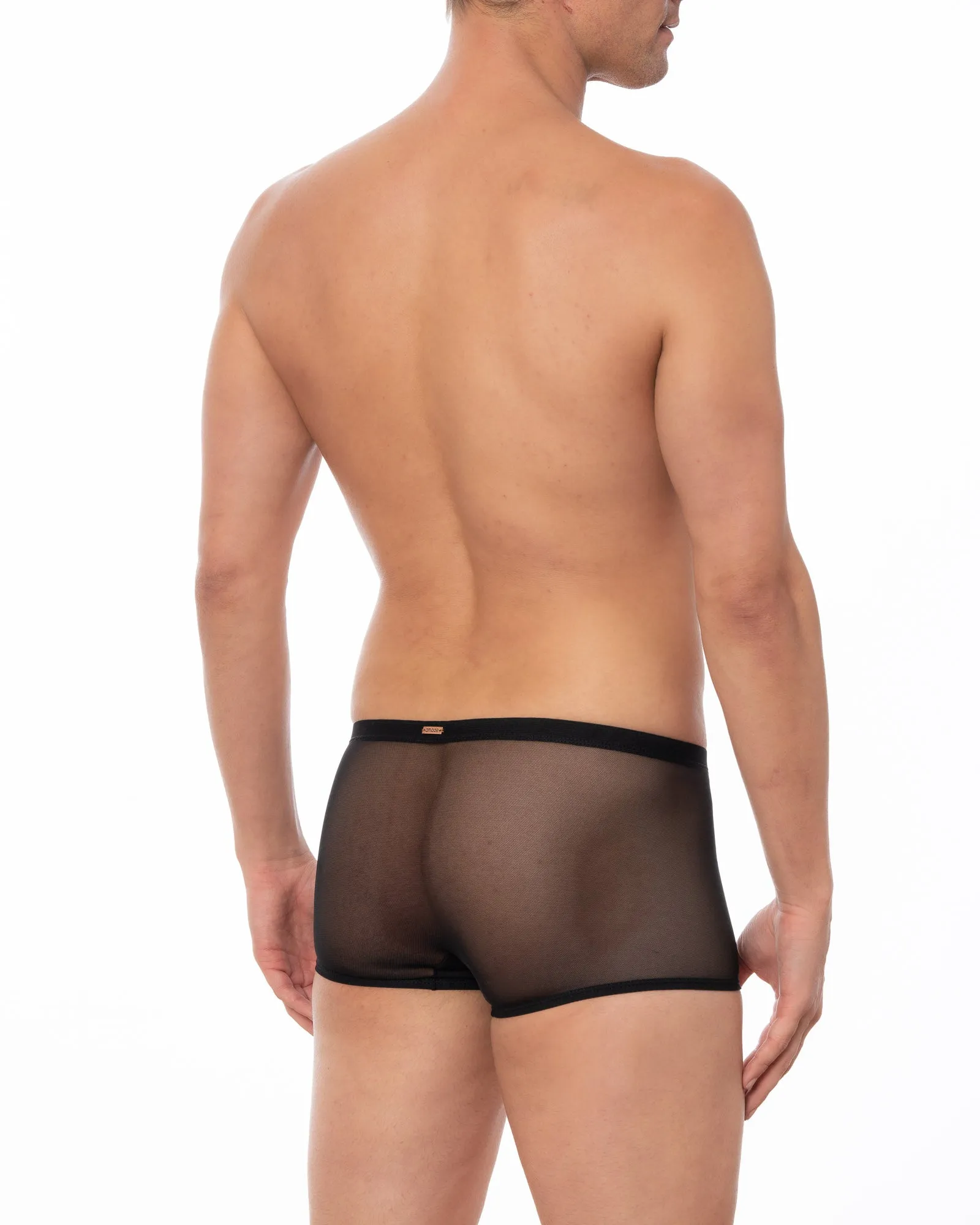 Black - GRANT Sheer Mesh Boxer Brief