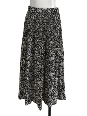 Black Printed Skirt