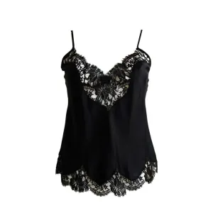 Black Silk & Lace Camisole