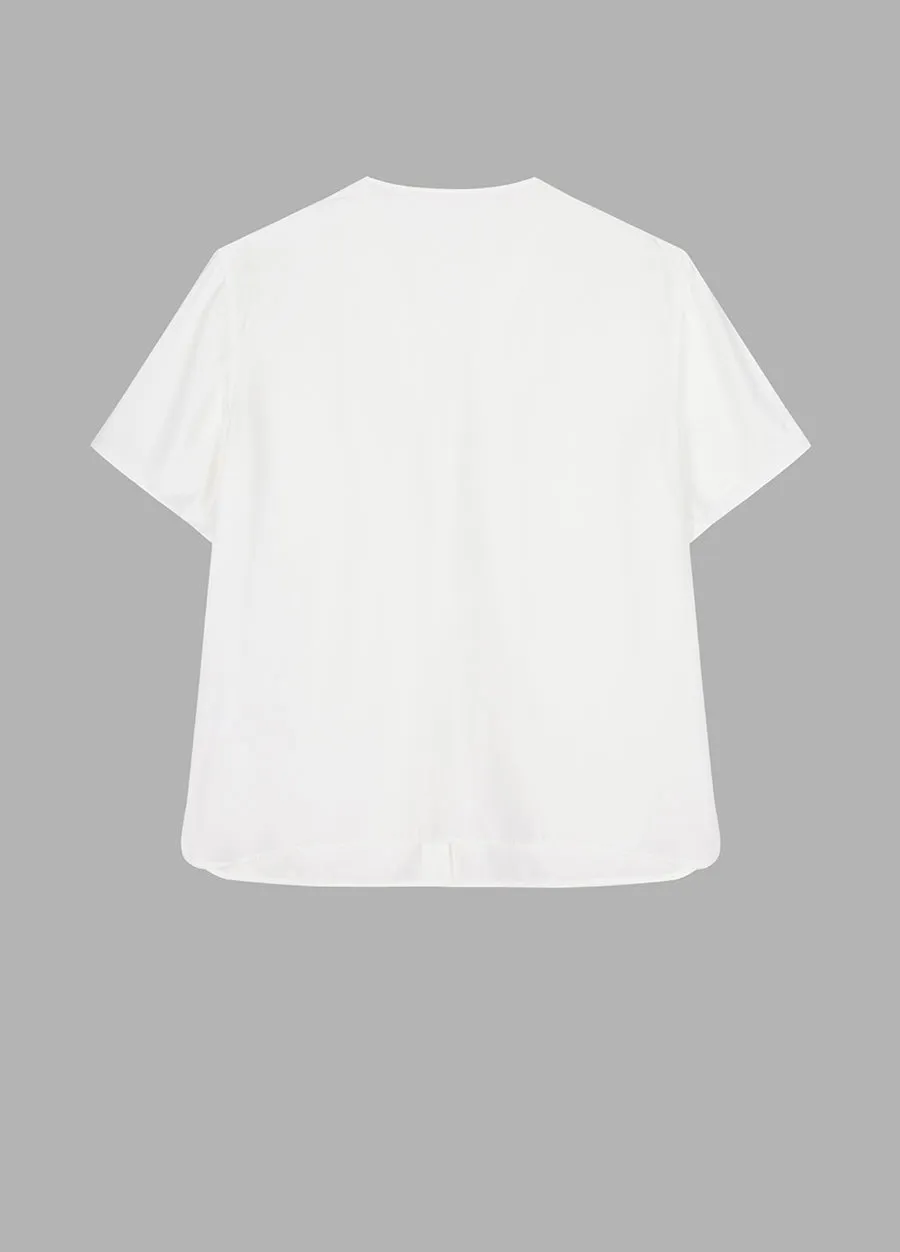 Blouse/JNBY V-neck Loose-fitting Short-sleeved Blouse