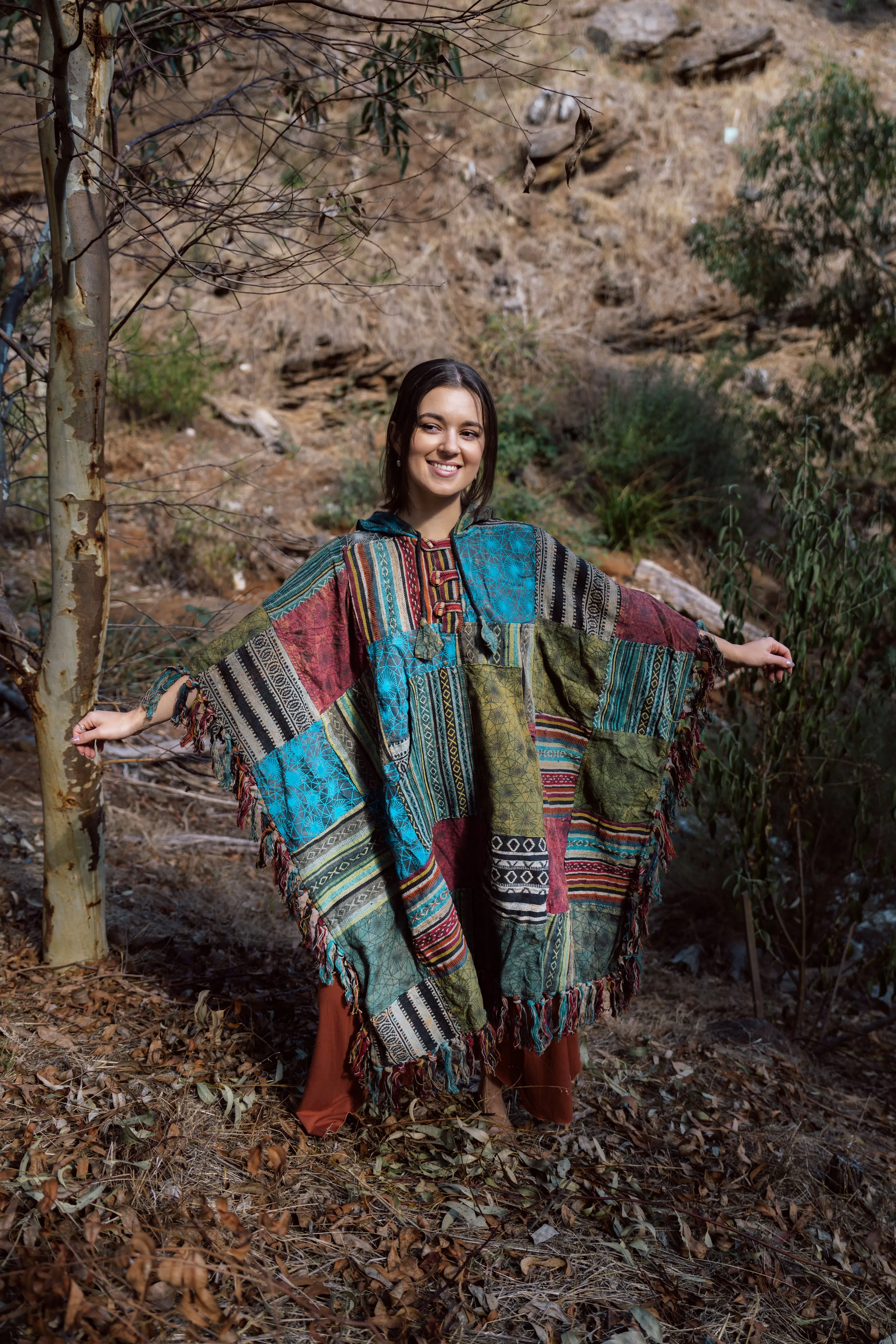 Bluegrass Patchwork Poncho