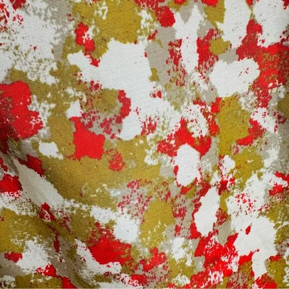 Boden Abstract Silk Sheath Dress Embellished Mustard Yellow Spring Office 10