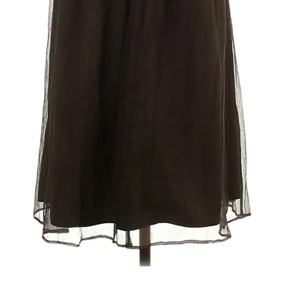 BOGO Silk J. Crew Chocolate Brown Dress Strapless Sheer Cocktail Party Event 0