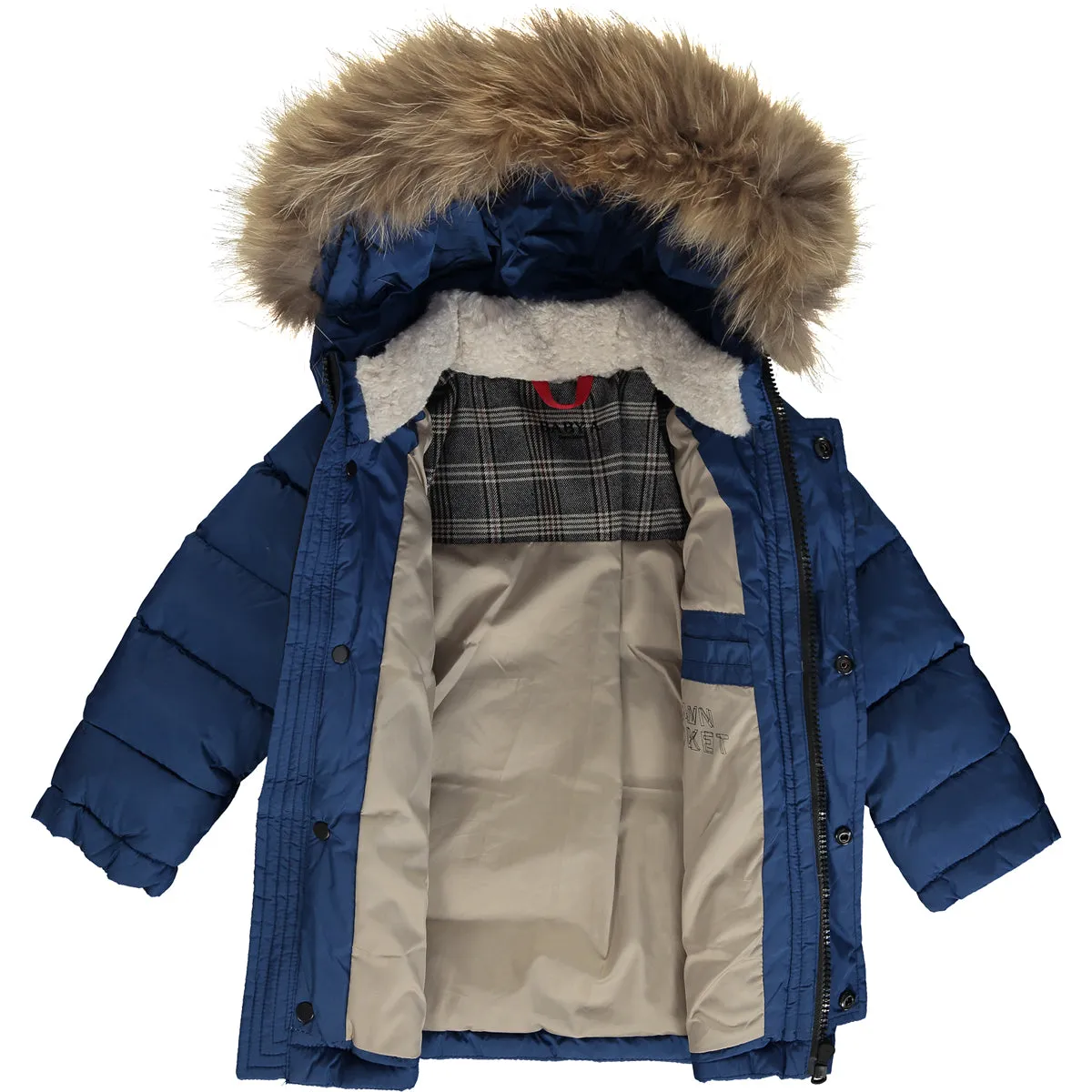 Boys Navy Blue Puffer Jacket