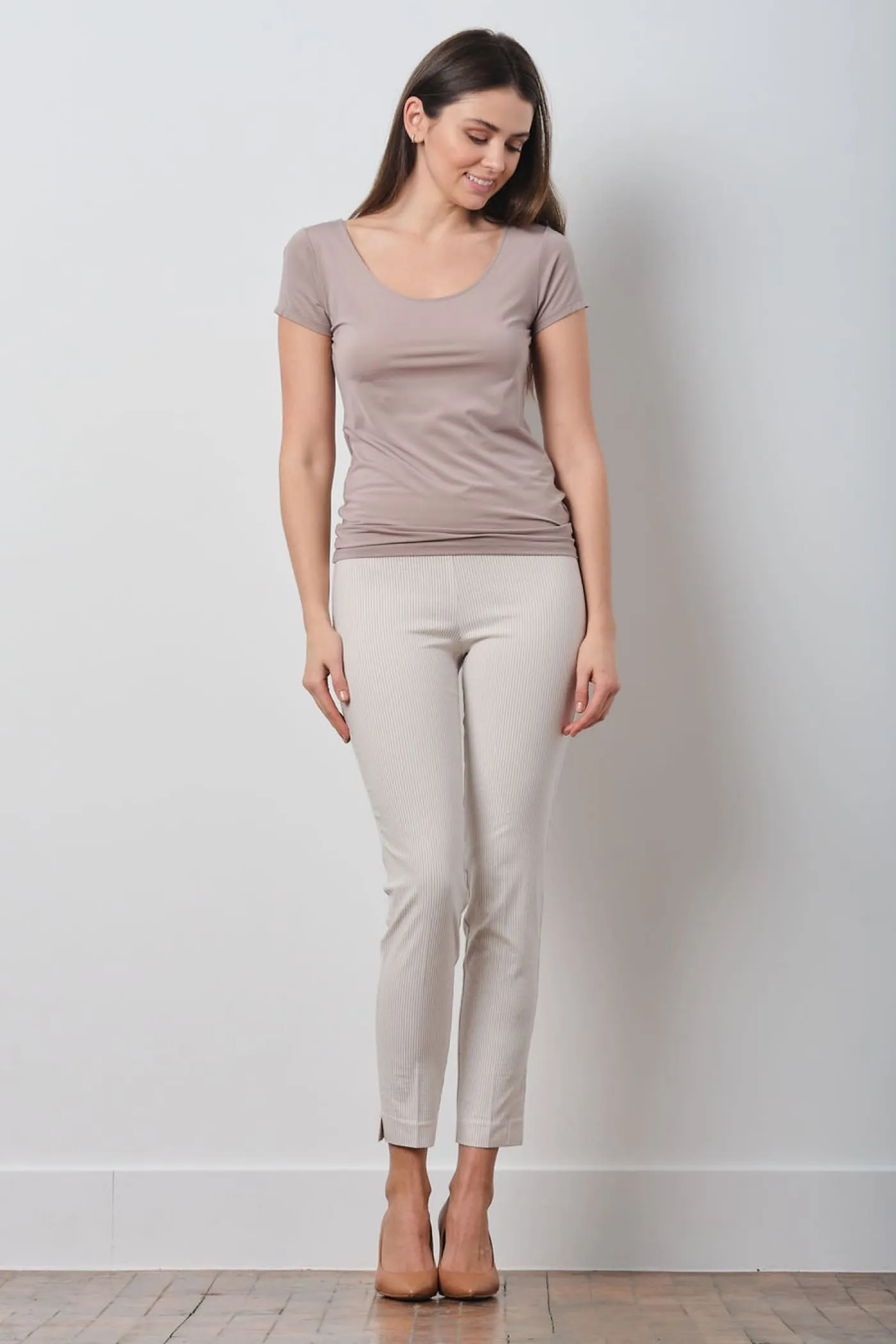 BRIGITTE Seersucker Beige