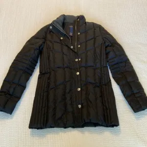 Brooks Brothers 346 Down Puffer Jacket Black Quilted Women's Size 2