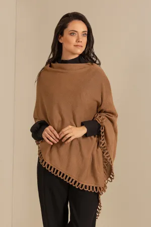 Bruma Poncho Alpaca 16 Color Camel