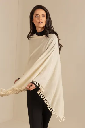 Bruma Poncho Alpaca 16 Color Ecru
