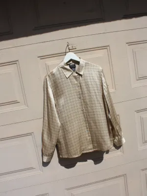 Butterscotch Plaid Silk Shirt
