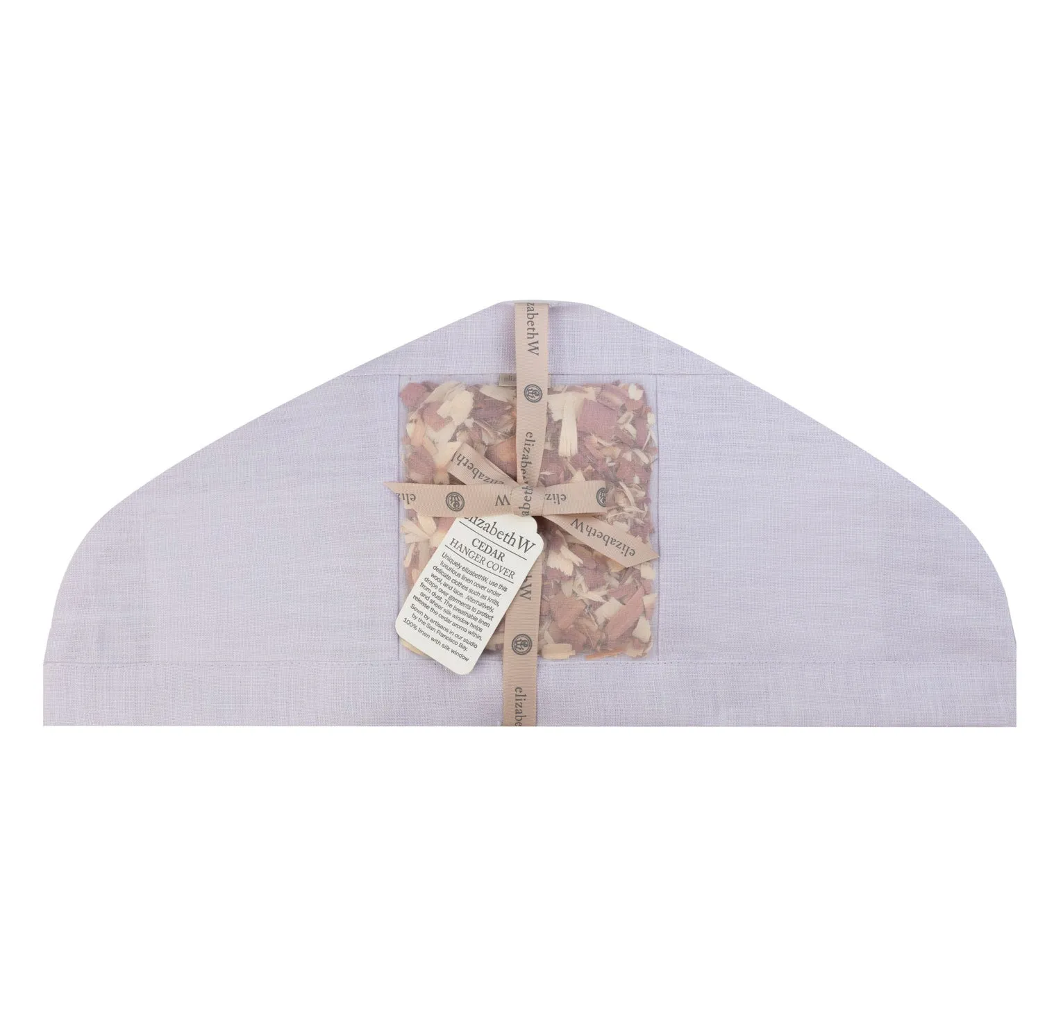Cedar Hanger Cover Purple Linen