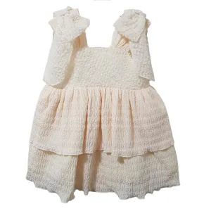 Ceyber Baby Girls Cream Lace Dress