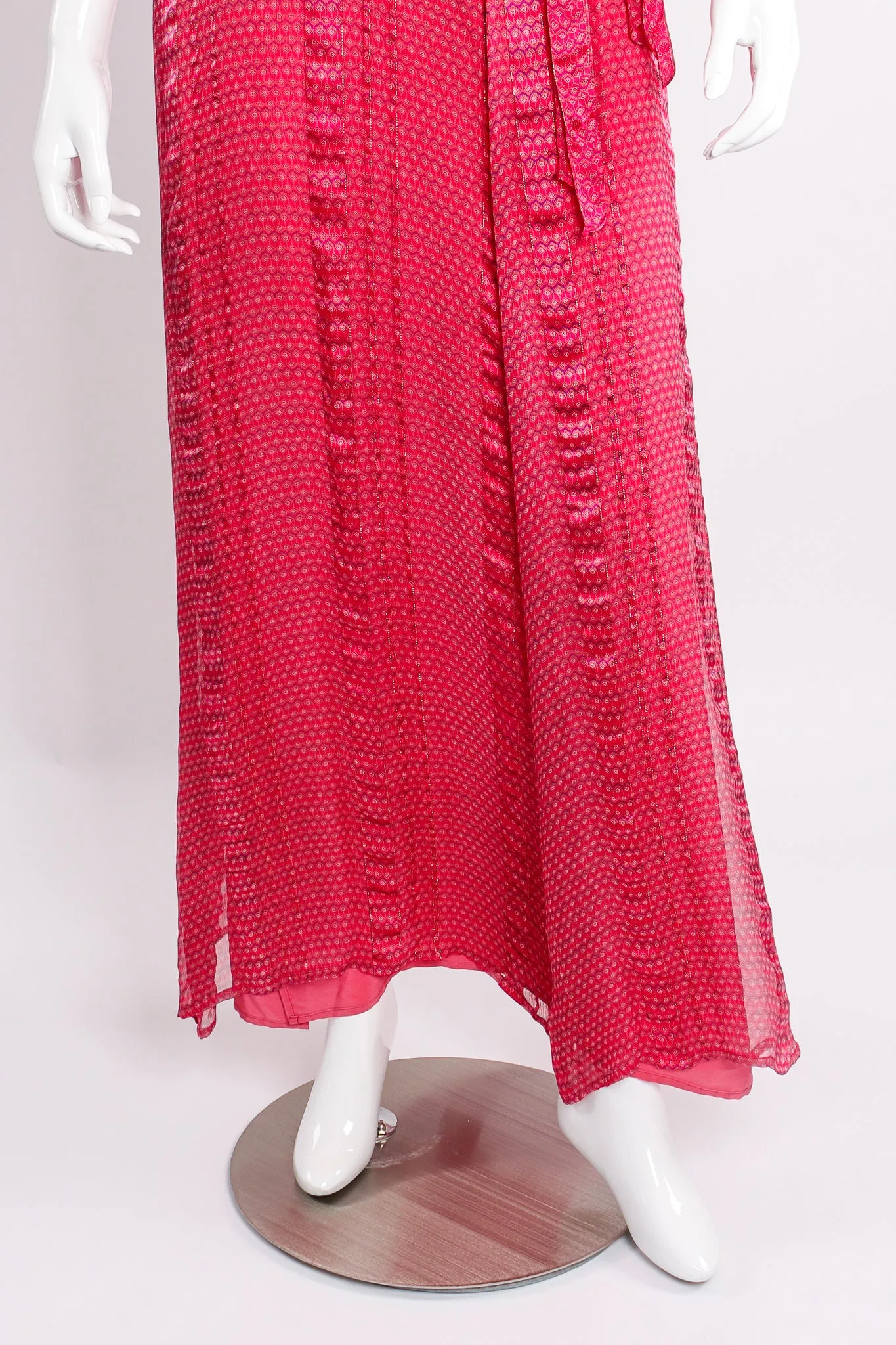 Chiffon Print Butterfly Sleeve Dress
