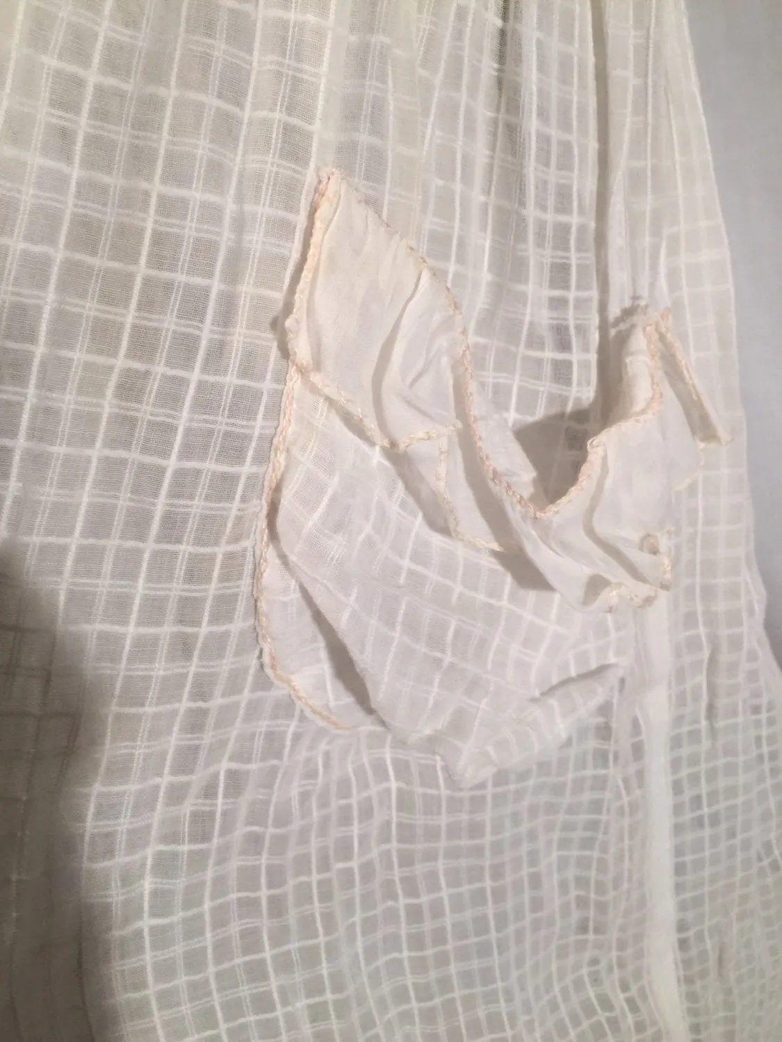 Childs 1910-20's Cotton Dress Flower Girl Wedding Party