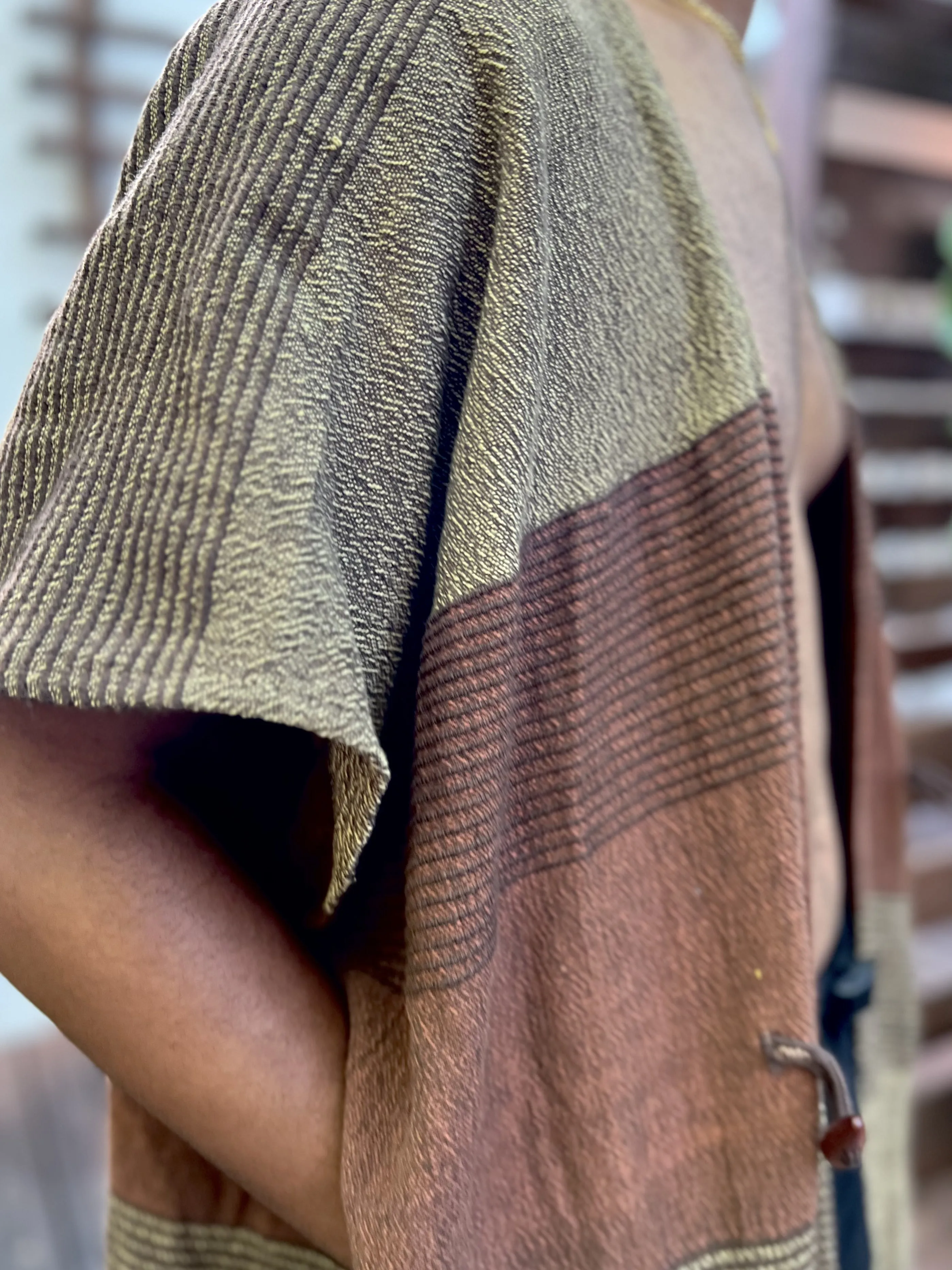Clay | Handwoven Poncho | Him