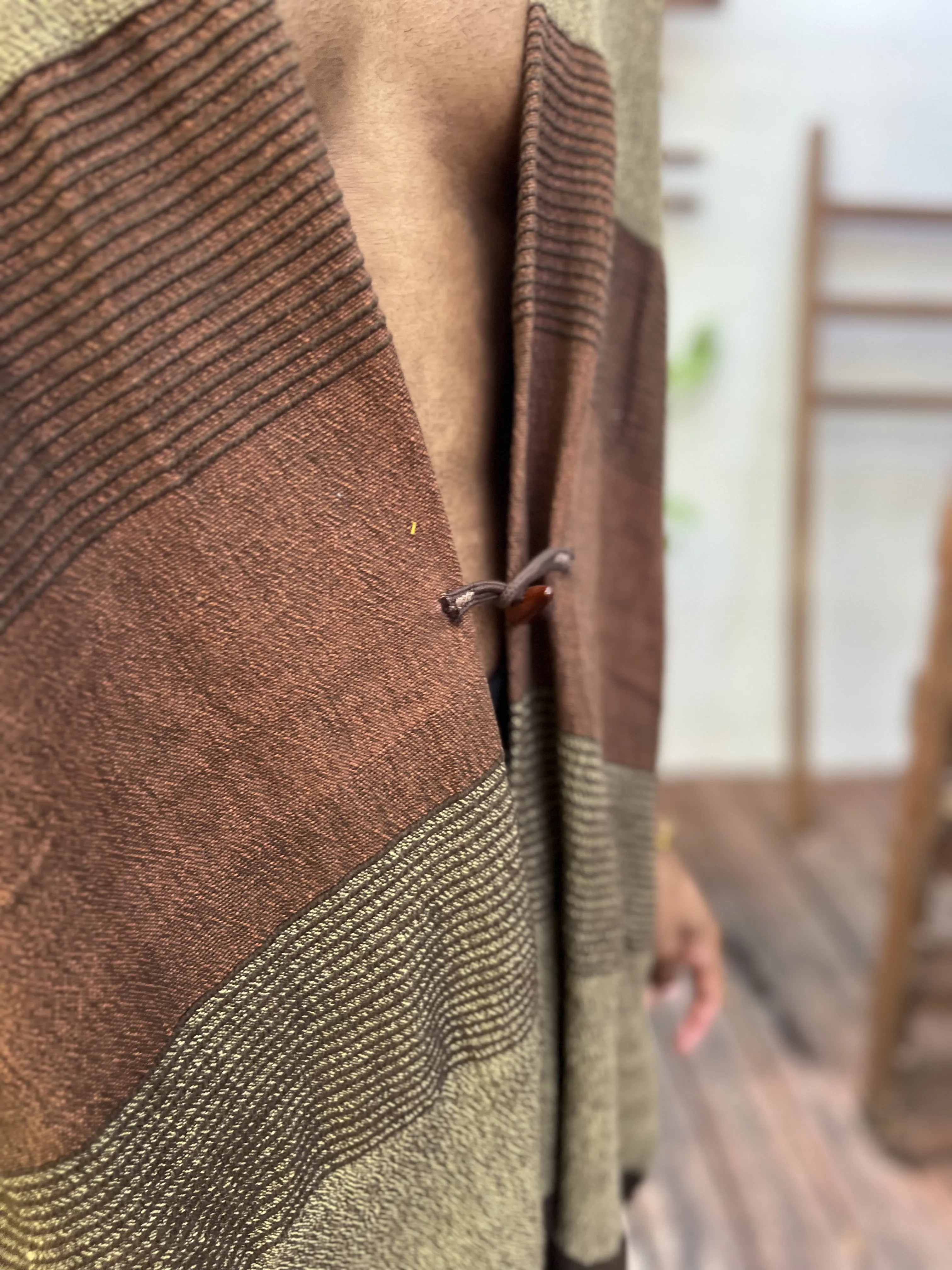 Clay | Handwoven Poncho | Him