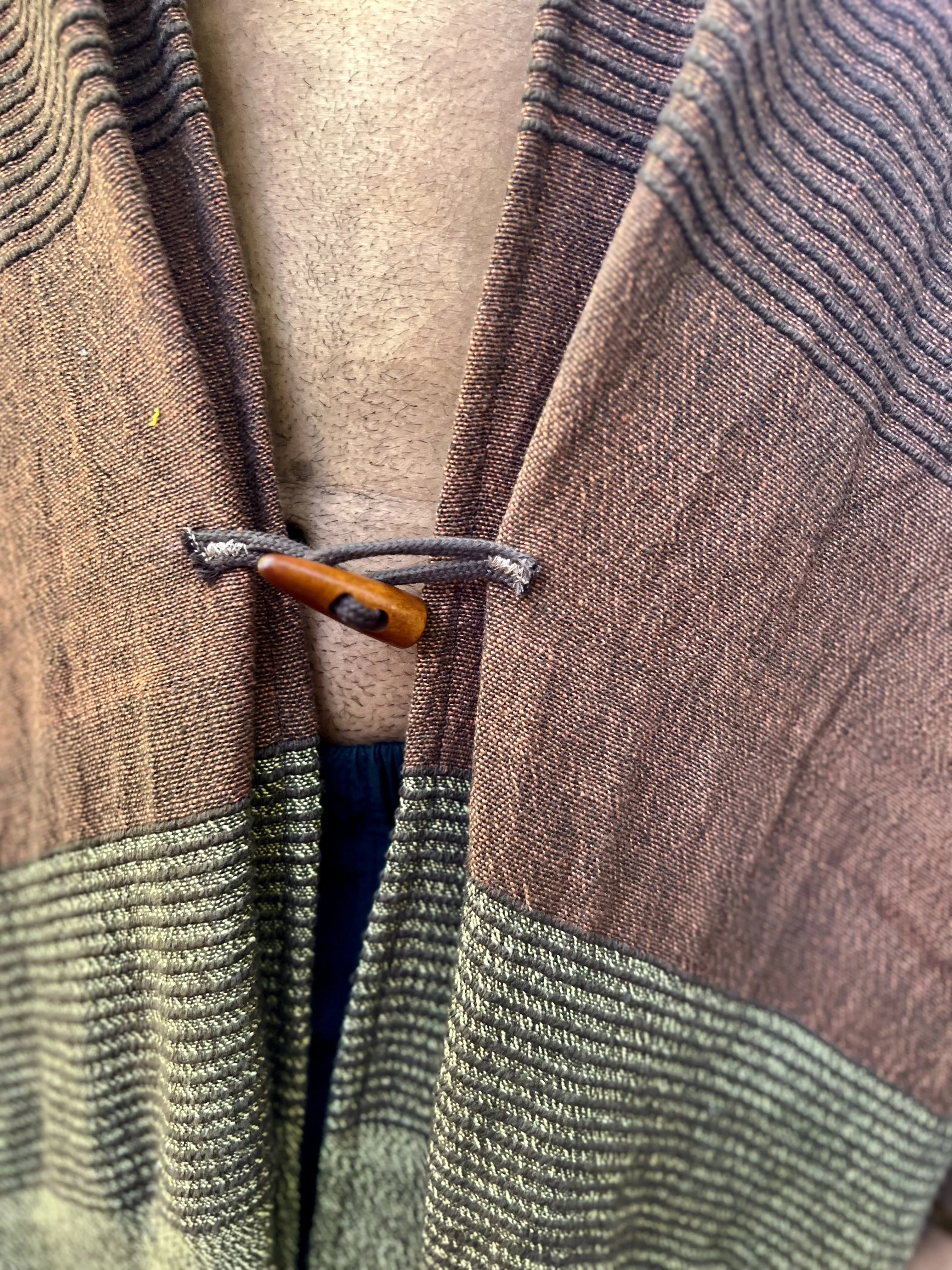 Clay | Handwoven Poncho | Him