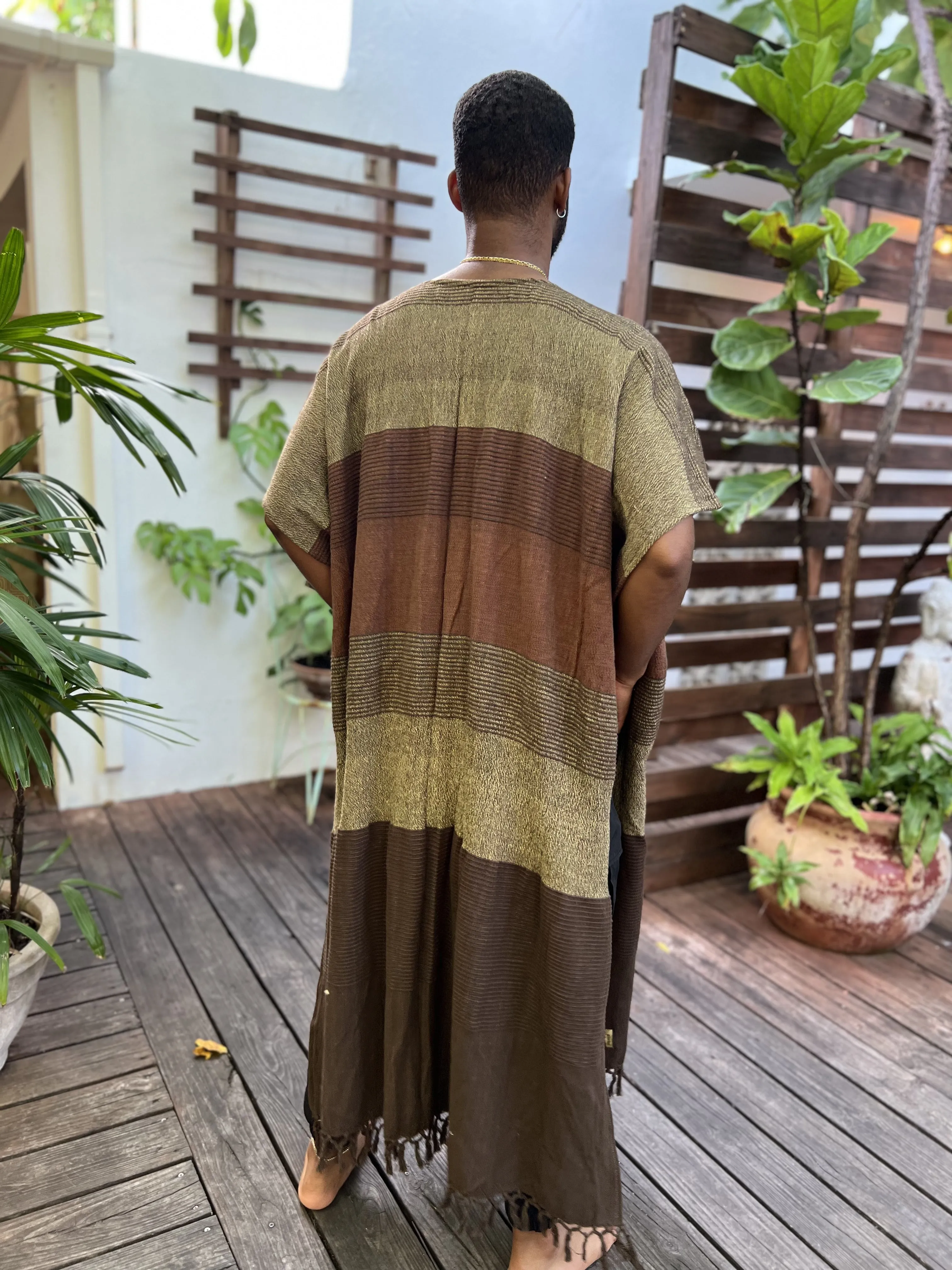 Clay | Handwoven Poncho | Him