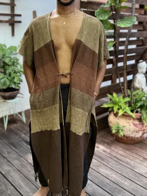 Clay | Handwoven Poncho | Him