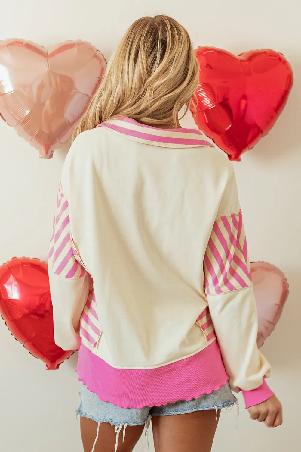 Collared French Terry Knit Top
