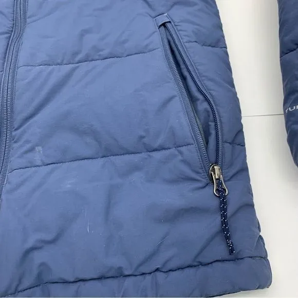 Columbia Turbodown Jacket Womens XS Goose Down Puffer Thermal Omni-Heat Hooded