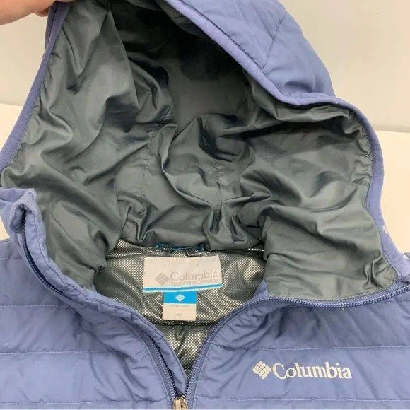 Columbia Turbodown Jacket Womens XS Goose Down Puffer Thermal Omni-Heat Hooded