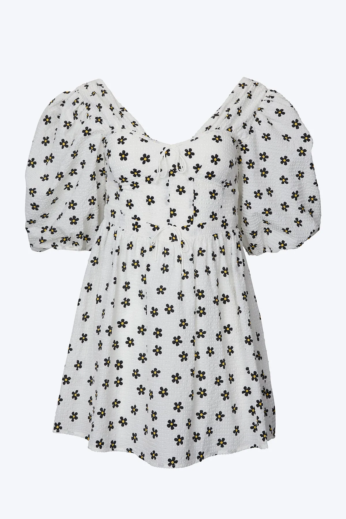 CONNIE DAISY SEERSUCKER MINI DRESS