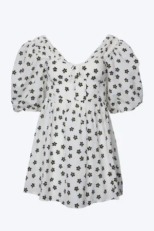 CONNIE DAISY SEERSUCKER MINI DRESS