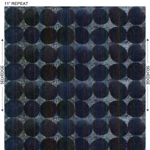 Cotton- Dotty in Dark Blue