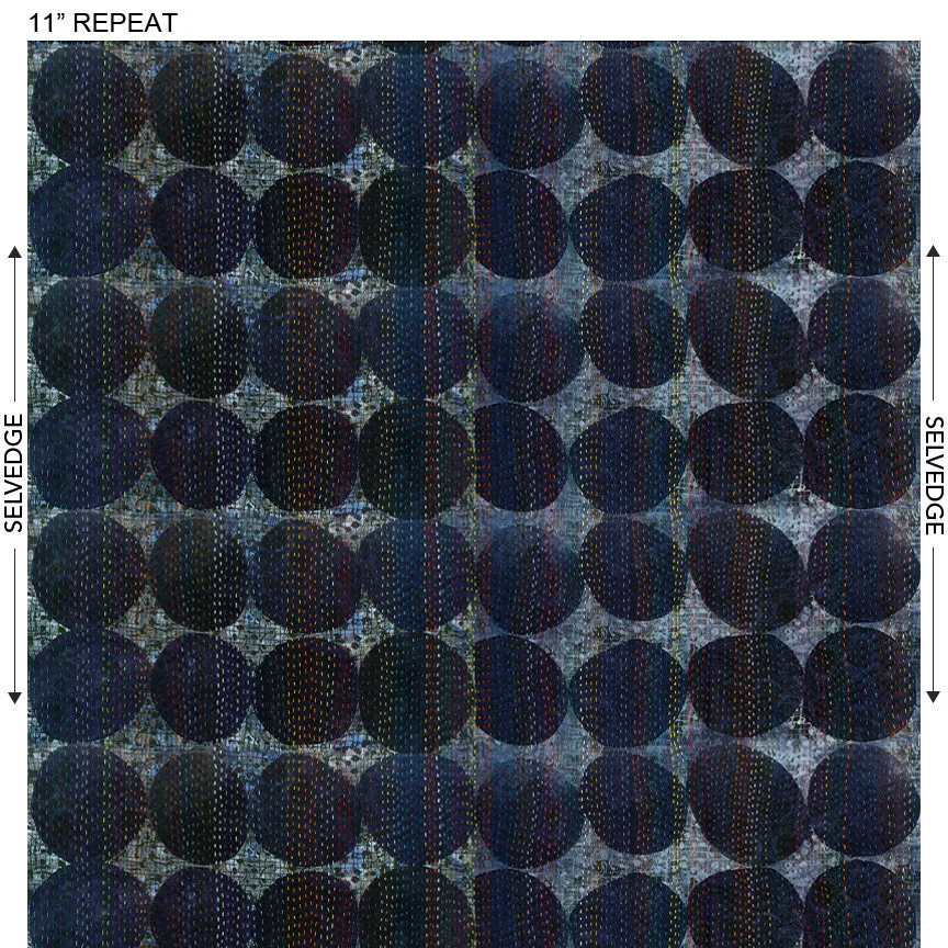 Cotton- Dotty in Dark Blue