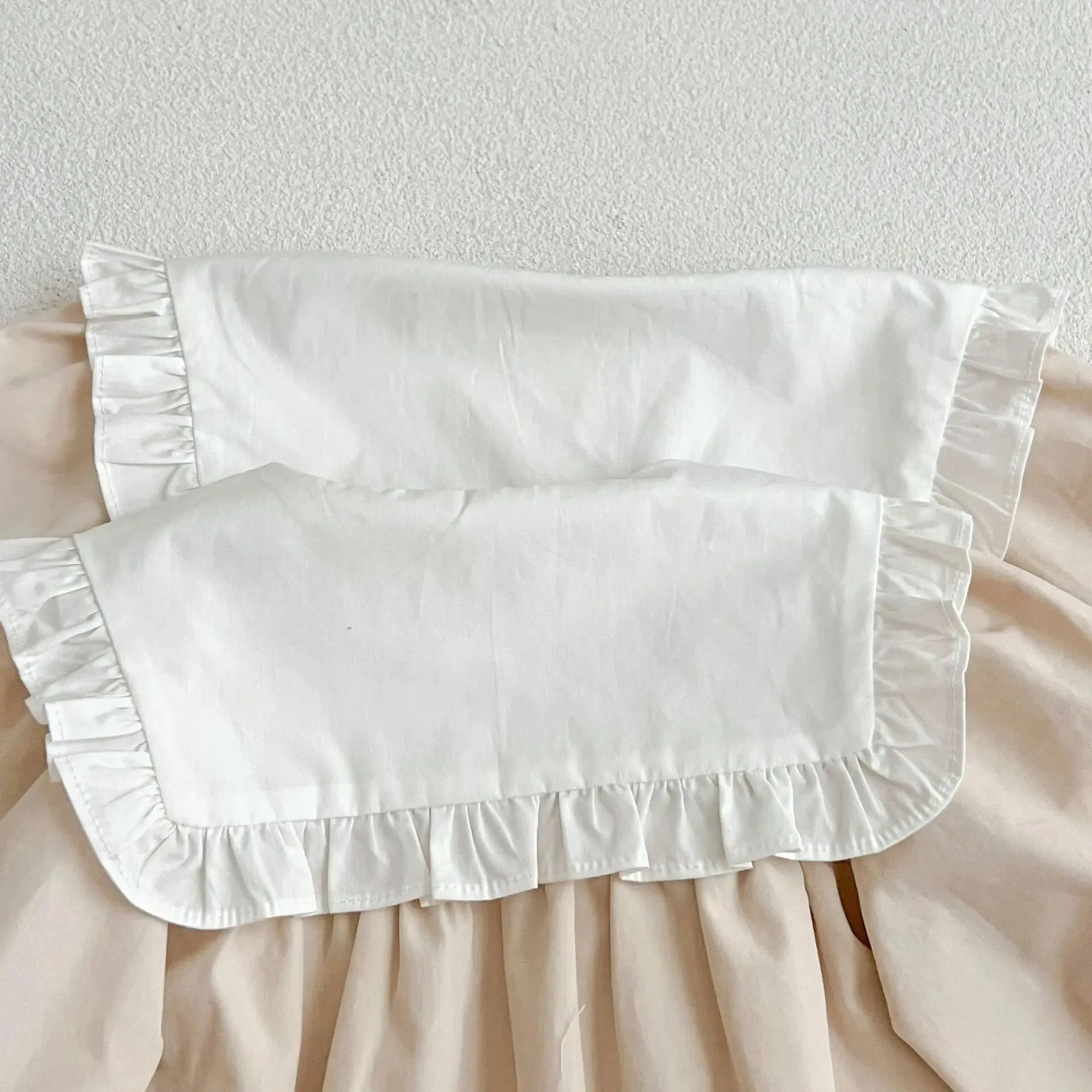 Cotton Dress With Contrasted Collar