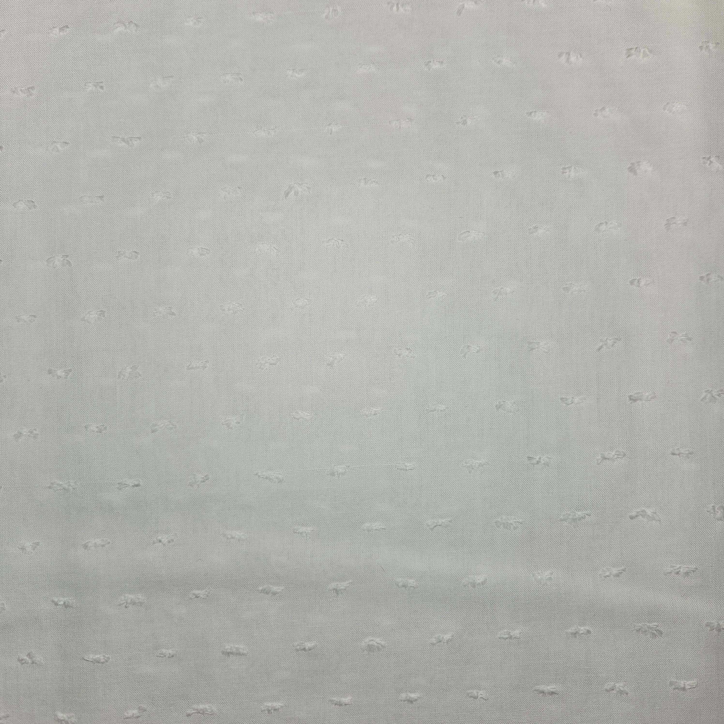 Cotton Lawn Swiss Dot White Solid