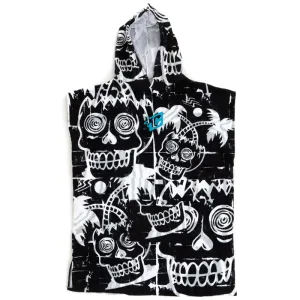 Creatures Grom Poncho Towel - Black White