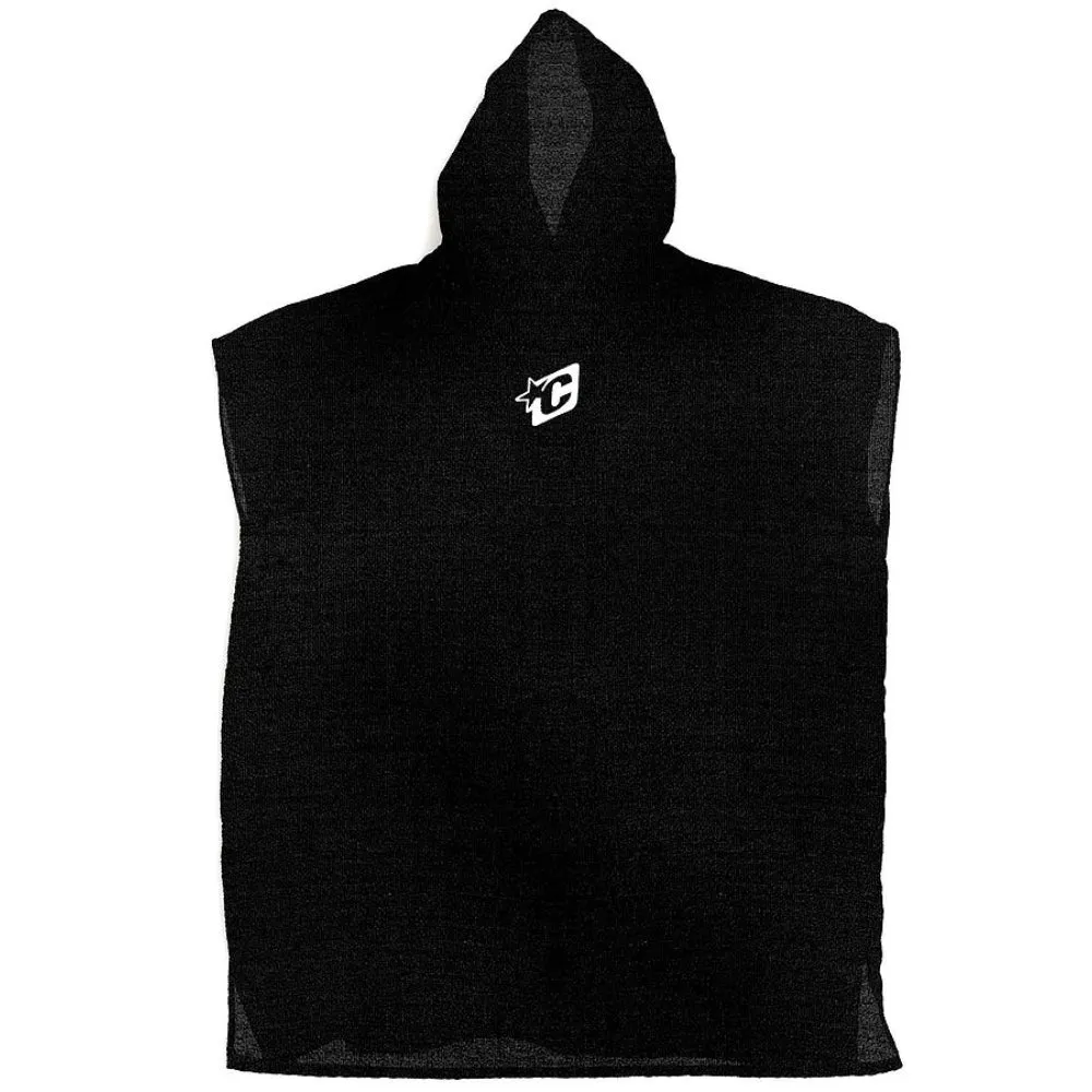 Creatures Icon Poncho Towel - Black