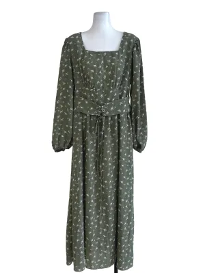 Crocodile Green Printed Dress