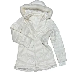 Curations Caravan White Quilted Packable Down Winter Coat - Size M