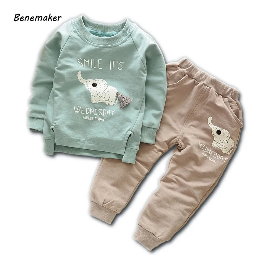 Cute Baby Boy Clothing Set Pullover Pants