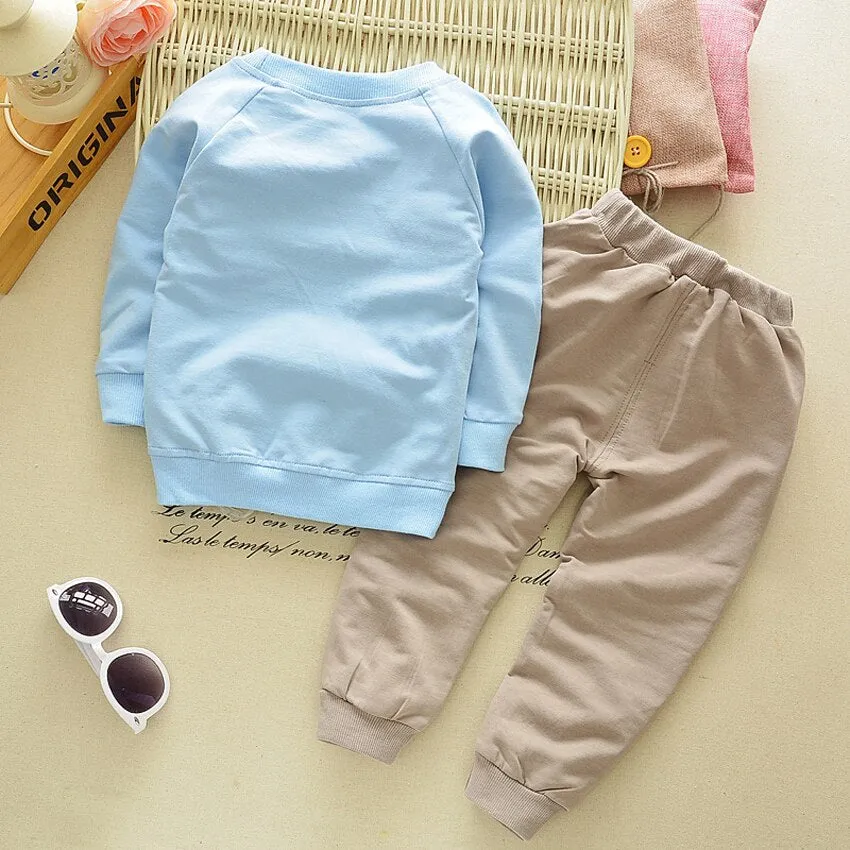 Cute Baby Boy Clothing Set Pullover Pants