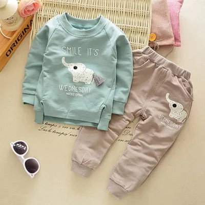 Cute Baby Boy Clothing Set Pullover Pants