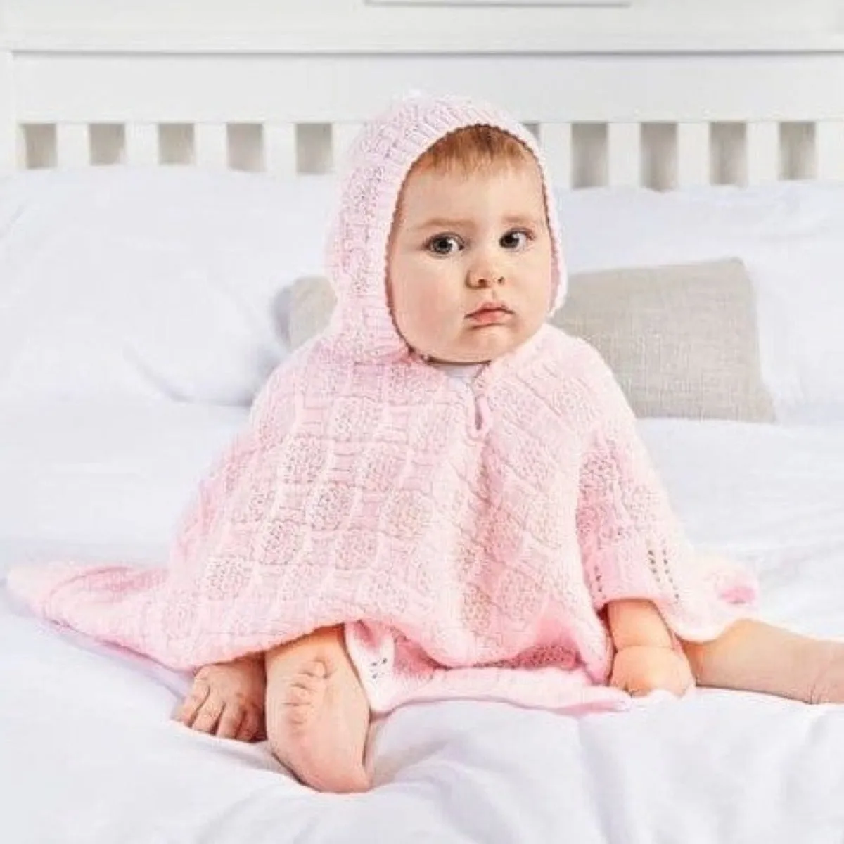 Dandelion Pink Knitted Poncho