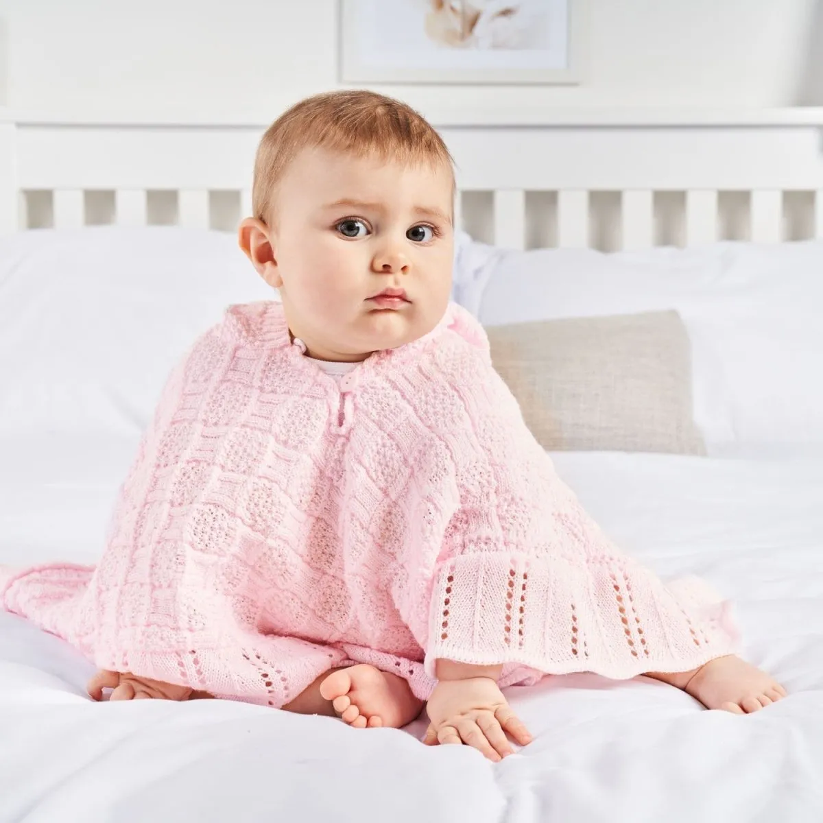 Dandelion Pink Knitted Poncho