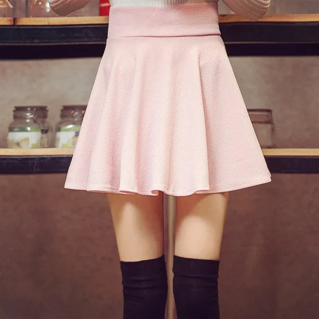Danjeaner  Women's High Waist Pleated Skirts Pants Summer  Super Elastic Mini Skirts
