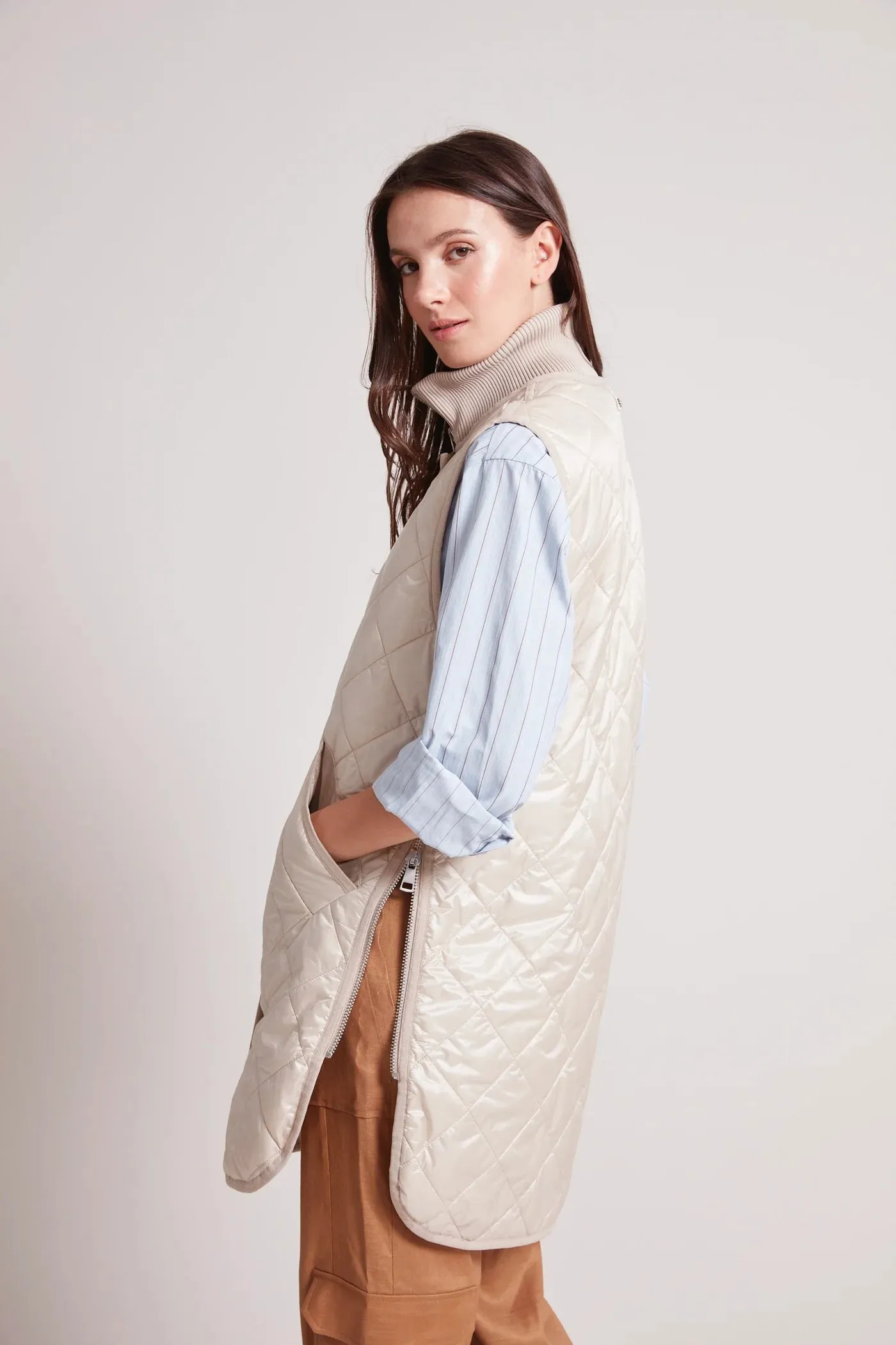Destiny Sleeveless Quilted Vest