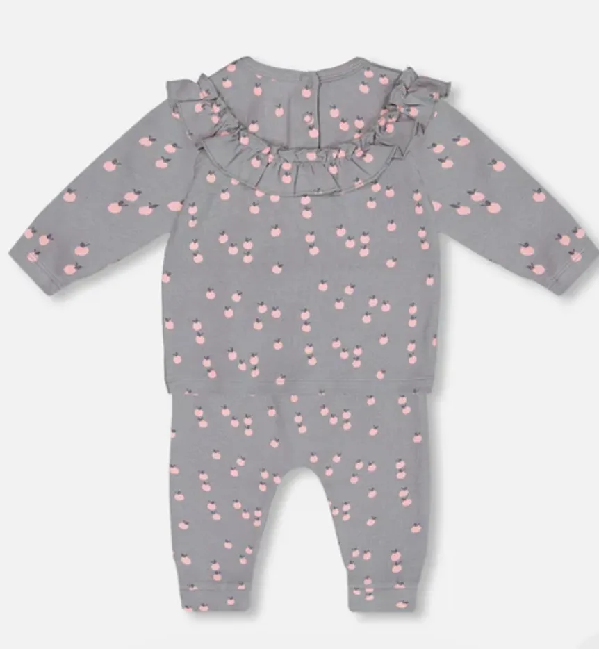Deux Par Deux Pink Apple Tee and Pant
