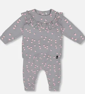 Deux Par Deux Pink Apple Tee and Pant
