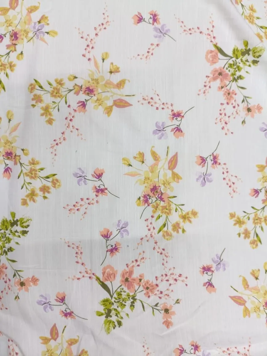 Digital Printed Linen Cotton Soft Jute Fabric