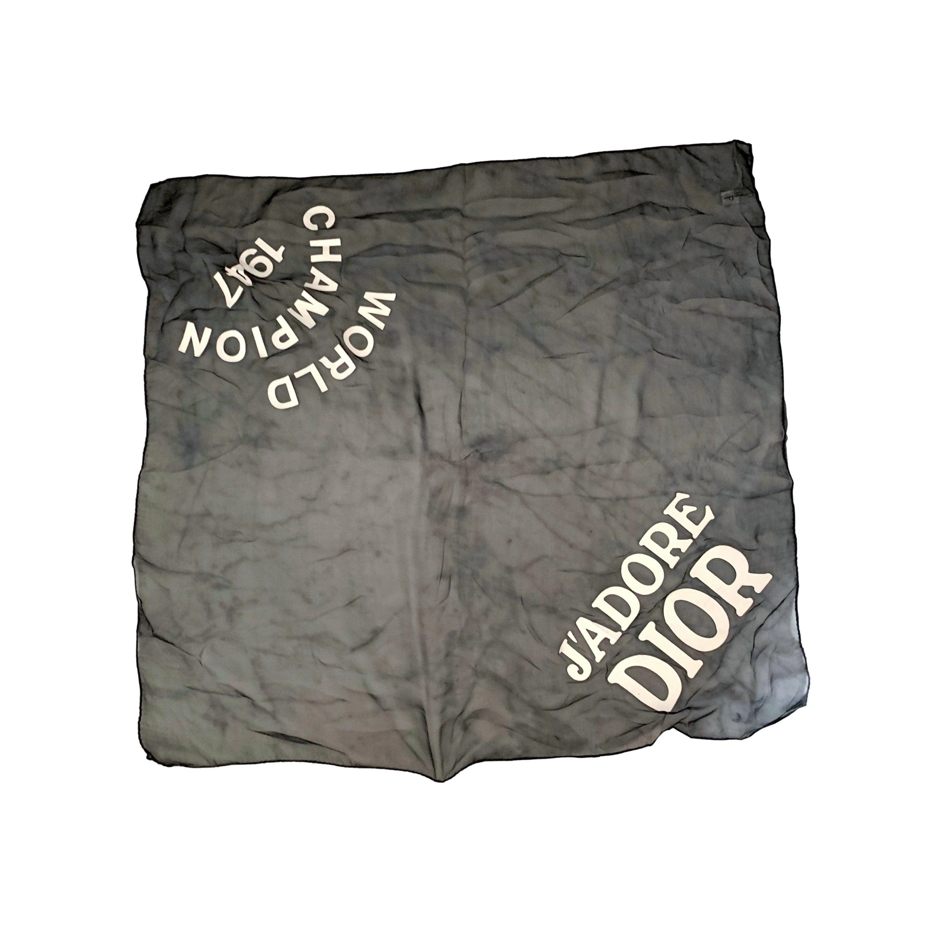 Dior J'Adore Black Sheer Scarf