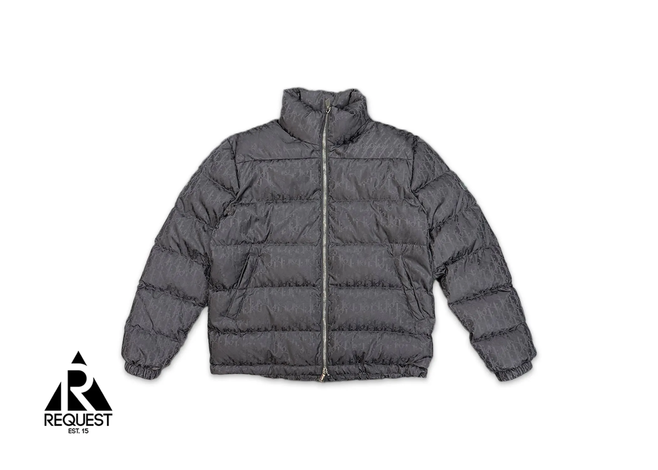 Dior Oblique Down Puffer Jacket "Grey"