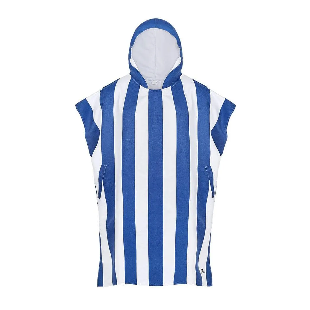 Dock & Bay Adult Poncho Hooded Towel | Cabana Collection | Whitsunday Blue S
