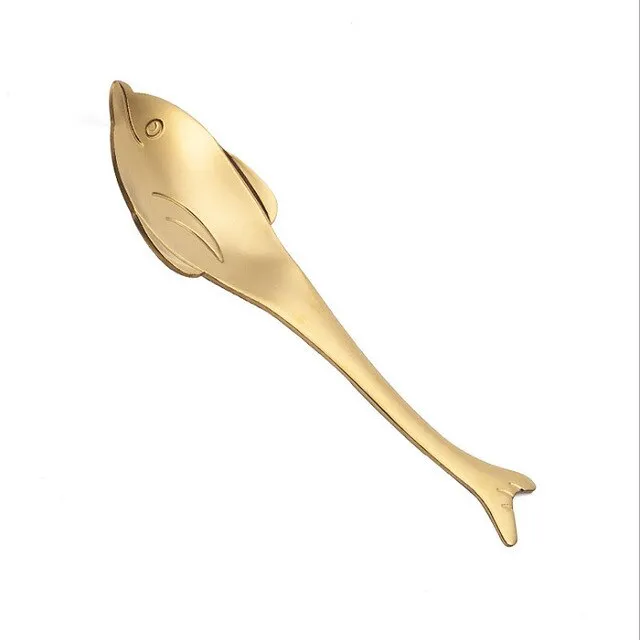 Dolphin, Penguin, Whale & Puffer Fish Coffee Tea Spoon