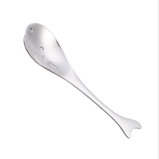 Dolphin, Penguin, Whale & Puffer Fish Coffee Tea Spoon